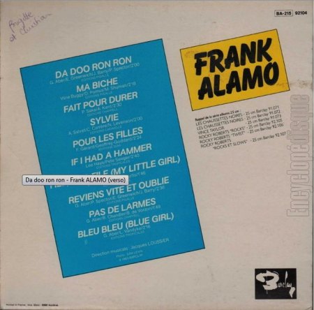 Frank Alamo (1941 - 2012)