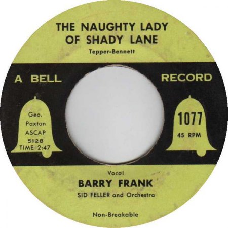 The NAUGHTY LADY OF SHADY LANE