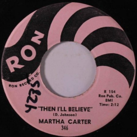 MARTHA CARTER, geborene NELSON