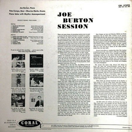 JOE BURTON (TRIO)