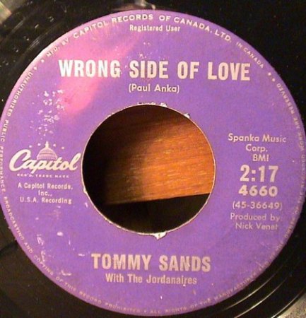 TOMMY SANDS in den USA und Biographisches
