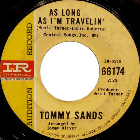 TOMMY SANDS in den USA und Biographisches