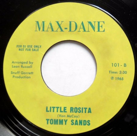 TOMMY SANDS in den USA und Biographisches