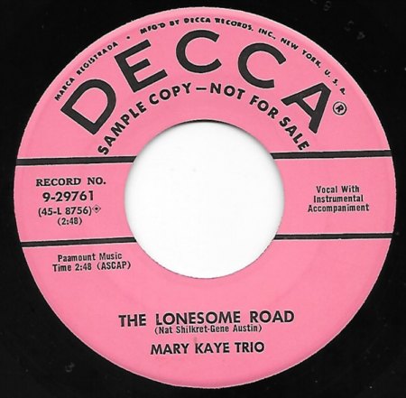 MARY KAYE TRIO