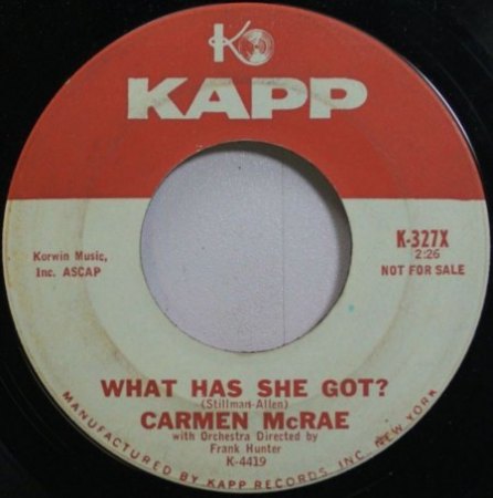 CARMEN McRAE