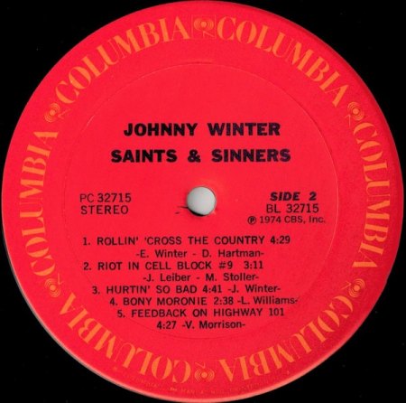 JOHNNY WINTER