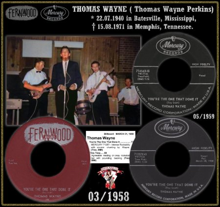 THOMAS WAYNE - YOU'RE THE ONE THAT DONE IT