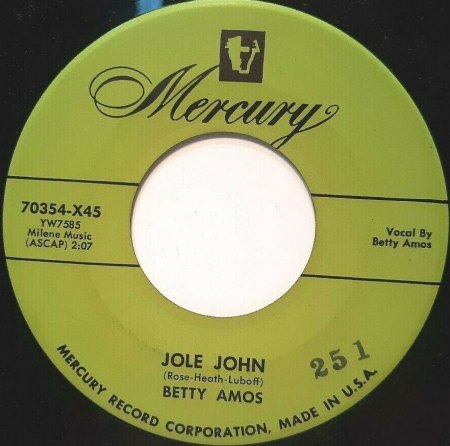 BETTY AMOS (1934 - 2021)