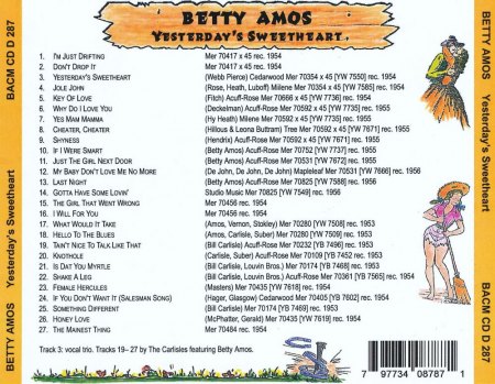 BETTY AMOS (1934 - 2021)