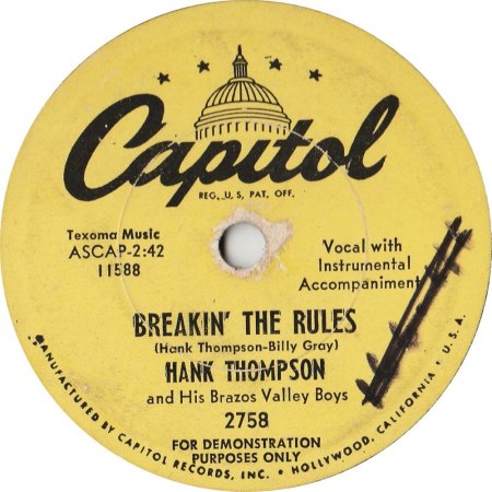 HANK THOMPSON