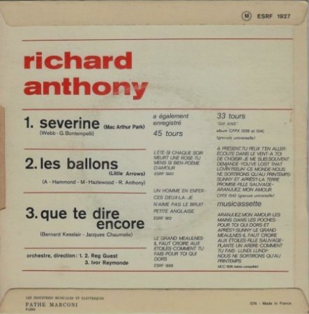 RICHARD ANTHONY