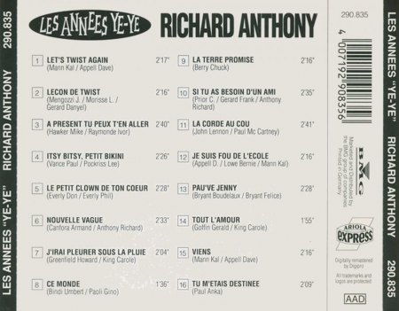 RICHARD ANTHONY