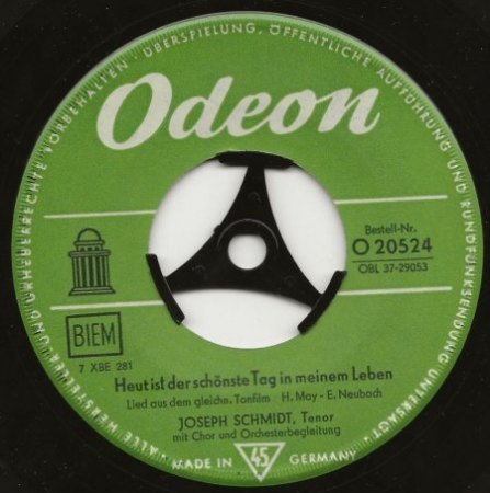 JOSEPH SCHMIDT  -  Not forgotten !