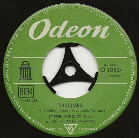 JOSEPH SCHMIDT  -  Not forgotten !