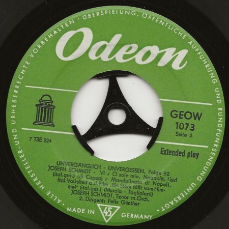 JOSEPH SCHMIDT  -  Not forgotten !