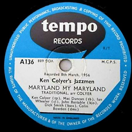 KEN COLYER'S SKIFFLE GROUP