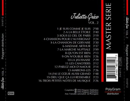 JULIETTE GRECO  (1927 - 2020)