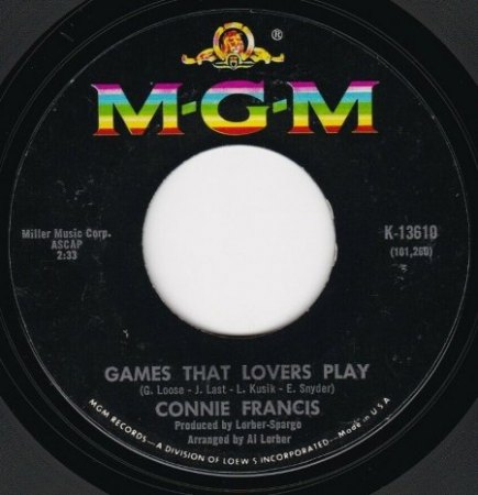 Connie Francis-Bio und die US-Singles