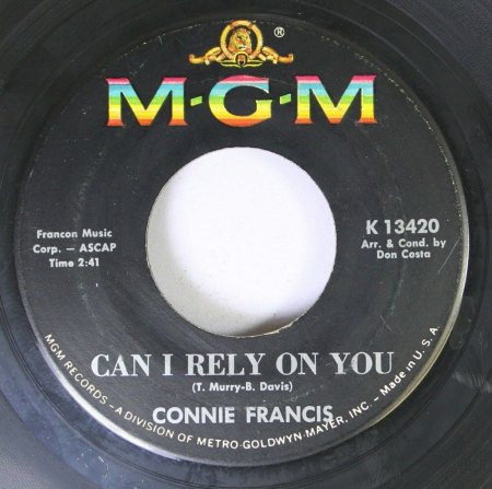 Connie Francis-Bio und die US-Singles