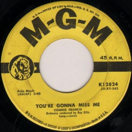 Connie Francis-Bio und die US-Singles