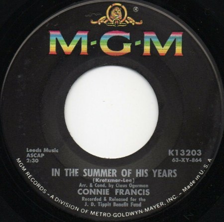 Connie Francis-Bio und die US-Singles