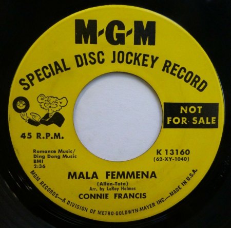 Connie Francis-Bio und die US-Singles