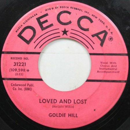 GOLDIE HILL