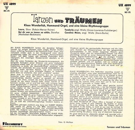 KLAUS WUNDERLICH - Hammond-Orgel