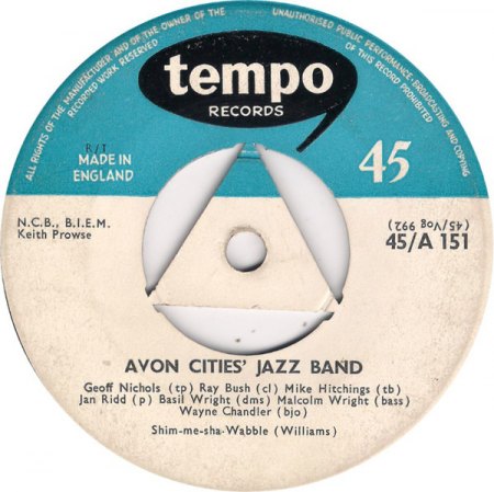 AVON CITIES' SKIFFLE - AVON CITIES' JAZZ