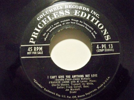 FRANKIE LAINE - seine Singles & Bio