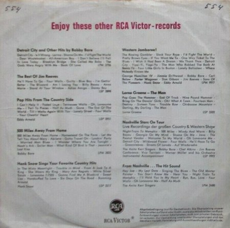 DON GIBSON - Diskographie (+ LP-Scans)