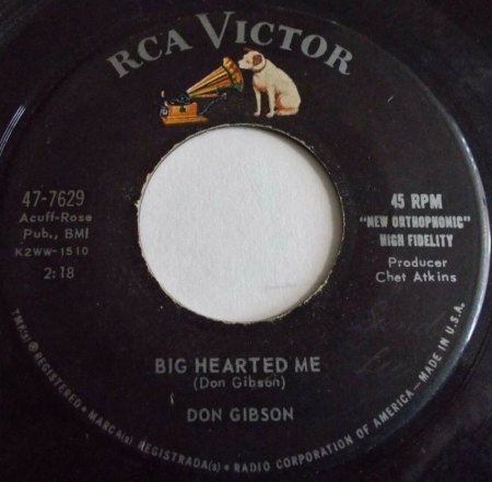 DON GIBSON - Diskographie (+ LP-Scans)