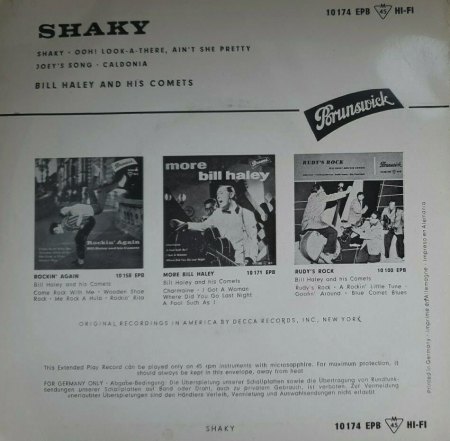 BILL HALEY - BRUNSWICK RECORDS (EPs)