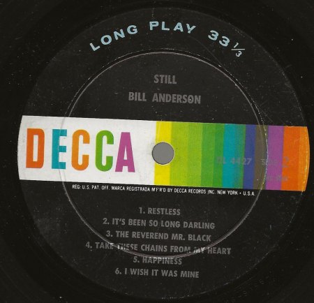 BILL ANDERSON