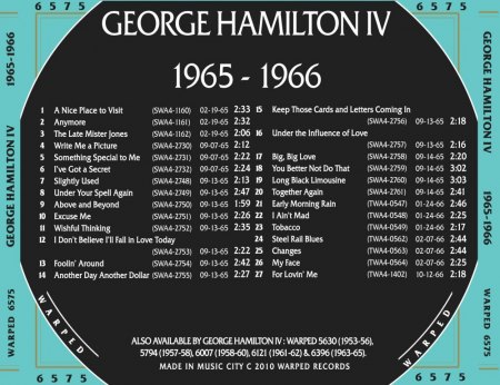 GEORGE HAMILTON IV