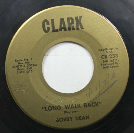 BOBBY DEAN - Just Go Wild Over Rock And Roll