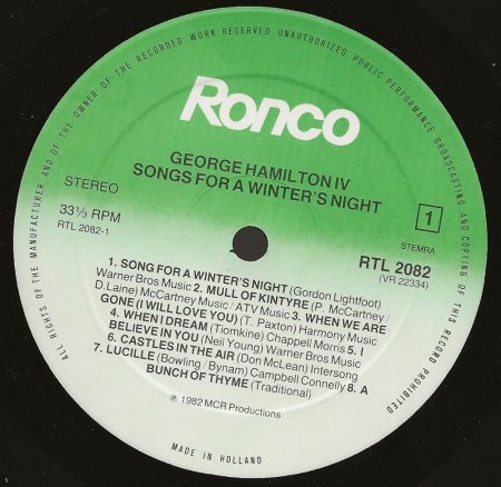 GEORGE HAMILTON IV