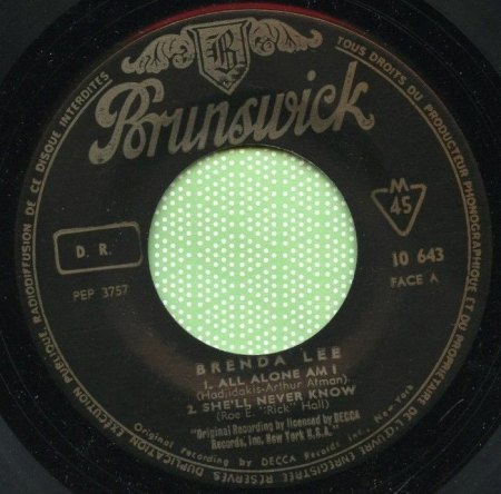 BRENDA LEE - französische EP's