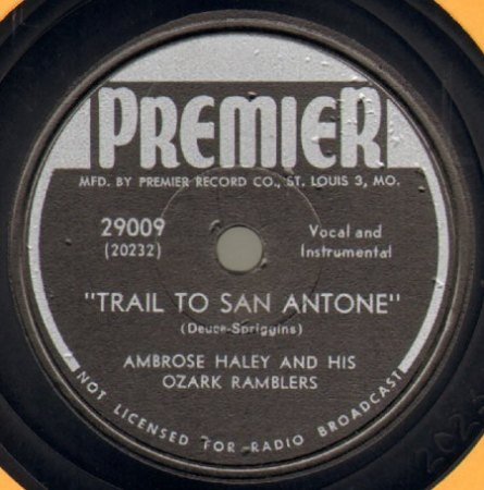 AMBROSE HALEY & his Ozark Ramblers