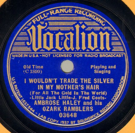 AMBROSE HALEY & his Ozark Ramblers