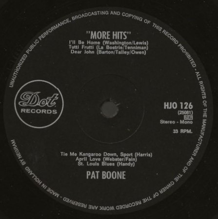 BOONE PAT - SEINE LP´S