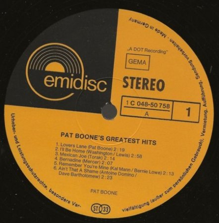 BOONE PAT - SEINE LP´S