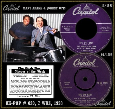 JOHNNY OTIS SHOW - BYE BYE BABY