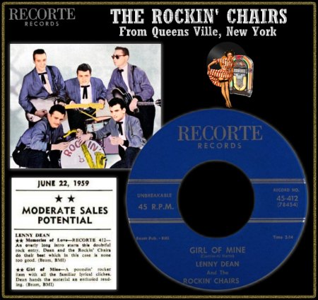 LENNY DEAN & THE ROCKIN' CHAIRS - GIRL OF MINE