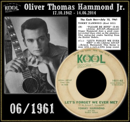 TOMMY HAMMOND - LET'S FORGET WE EVER MET