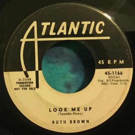 RUTH BROWN - Die Singles - Kurz-Bio & US-Single-Disco