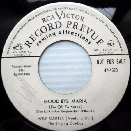 WILF CARTER "Montana Slim"