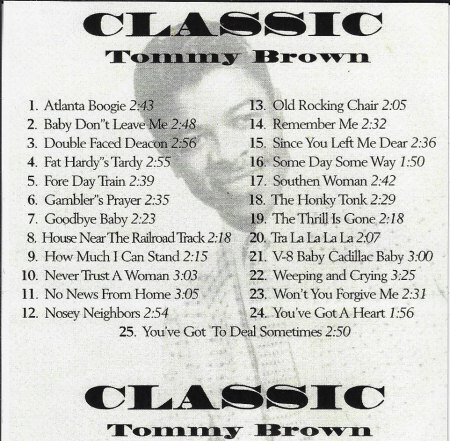 TOMMY BROWN - R & B