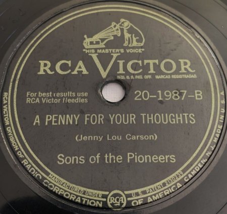 SONS OF THE PIONEERS