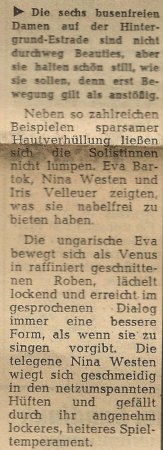 NINA WESTEN alias INGRID WERNER